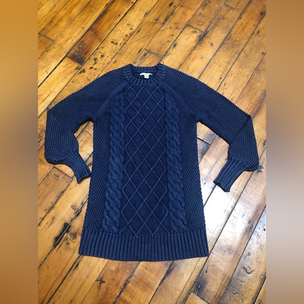 American Eagle Navy Sweater Dress, Size Petite XS